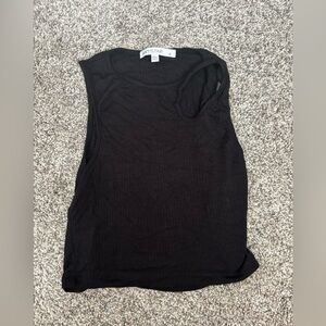 Mintstar Black Ribbed Tank Top